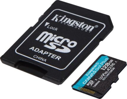 KAΡΤΑ KINGSTONE MICRO SD 128GB ΓΙΑ ΚΑΜΕΡΕΣ 200MB CANVAS GO PLUS